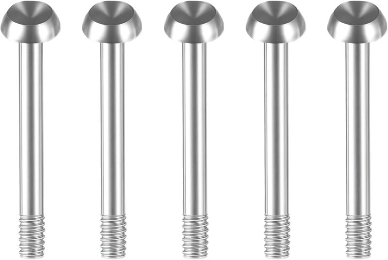 BANLIN 5 Pack Door Handle Privacy Pin Replacement Compatible with Emtek EMPP Series Closet & Hallway Doors Heavy Duty Stainless Steel Replacement Push Pin Door Lock for Bathroom, Bedroom and Interior Doors - Image 1